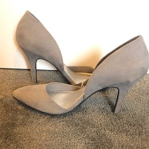 Gray cutout stilettos womens 7